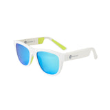 Matte White With Polarized Revo Blue Lens